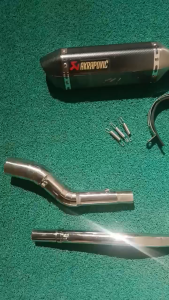 Fullsystem Akrapovic 370mm w/silencer -- Sniper 155 stainless elbow