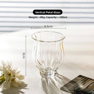SHELI | Artistic Petal-Shaped Glass Wine Glasses