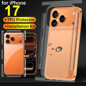 Hydrogel Film Full Coverage Rear & Side Frame Protector for iPhone 17 Series Ultra-Thin Clear Flexible Protective Skin