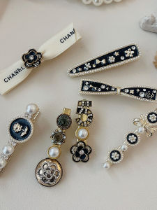 Elegant High-End Feeling Pearl Clip Metal Duckbill Clip Hairpin Korean-Style Retro Court Side Clip for Women