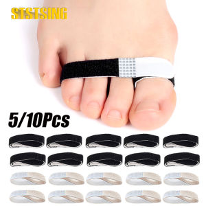 5/10Pcs Fabric Hammer Toe Corrector Reusable Broken Toe Protectors Buddy Taped WrapsToe Splint for Broken Toe Crooked Toes