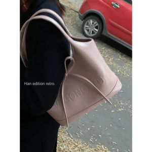 Satchel Vegetable Basket Bag Female Fall and Winter 2024 New Arrival Tide Fashion South Korea Letter Tote Bag Large Capacity Underarm Bag