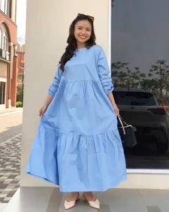 NANDO GAMIS KASUAL UNIQLO BAHAN KATUN POPLIN