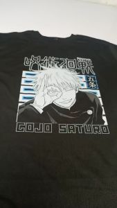 KurniaKaos - Kaos Baju Distro Anime Satoru Gojo 24s tebal