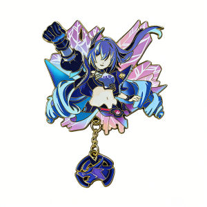 Honkai:Star Rail Sparkle Badges Cosplay Anime Game Hero Cyrene Brooches Cartoon Badges For Backpack Gifts Cute Pins