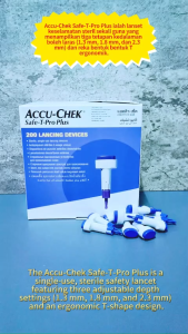 Accu-Chek Safe-T-Pro Plus Plus+ Lancing Device SafeT Safetpro tpro accuchek accucheck check Sterile Disposable