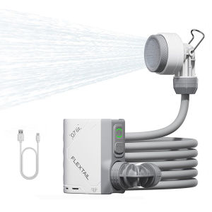 FLEXTAIL TINY SHOWER - Outdoor Camping Shower Portable Electric Shower Pump IPX7 Waterproof for Outdoor and Home Cleaning