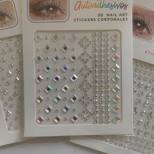 Diamond Pearl Nail Art Stickers Stage Makeup Face Tear Diamond Water Diamond Beauty Nail Patch Jewelry Star Drop Waterfall