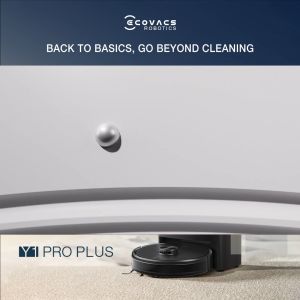 Penyedot Debu Ecovacs Y1 Pro Plus: Mop Penyedot Debu & Sapu Pel Otomatis