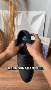 Sepatu Loafers Pria Formal Slip On Kulit Fordza D335