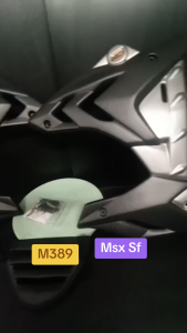 กาบข้างพร้อมอก MSX 125  SF ไฟหน้าตา 2 ชั้น  ลดล้างสต็อค ทรง S1000 สีดำมัทลิค รหัส M389