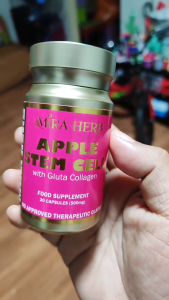 Apple Stem Cell 500mg with Gluta Collagen by Mira Herb - Immune Booster Detoxifier Whitening Anti-Aging Food Supplement