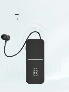 Newmsnr | Lavalier Business Bluetooth 6.0 Headphones Talk/music 50H Play Time LED Display ENC Noice Cancelling Wireless Earphone Handsfree