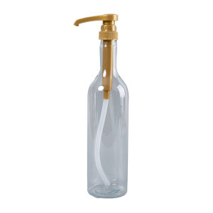 HNKMP | ★750ml Transparent Coffee Syrup Bee Drip Storage Dispenser Pump Bottle Squeeze Milk Bottle Honey Jar Container