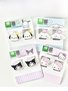 Adorable Sanrio Acrylic Hair Clips High Aesthetic Two-Piece Set Sweet Claw Hair Grips Fashionable Kawaii Hair Accessories