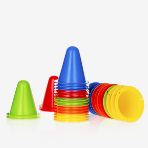 Orna เซต10 ชิ้น กรวยฝึกโรลเลอร์สเกต อุปกรณ์ฝึกซ้อมฟุตบอล วัสดุแข็งแรง ทนทาน Skate Marker Cones