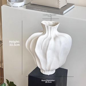 Zen Style French Ceramic Vase For Flower Arrangement Home Decor