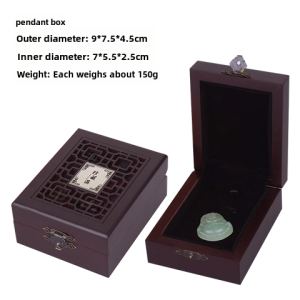 Wooden Jewelry Box Wooden Solid Ring Necklace Bracelet Packaging Buddha Beads Hand Chain Bracelet Bracelet Wooden Gift Box