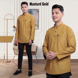 KURTA LENGAN PANJANG BERKOLAR KURTA KAIN COTTON