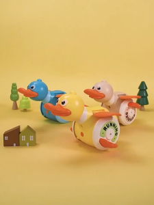 🐣Cross-order New Electric Foraging Duck With Light And Music Baby Learning To Crawl Toys Kindergarten Gifts