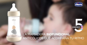 Chicco Perfect5/ Perfect 5 PP Silicone Feeding Bottle- 150ml/ 240ml/300ml (Pink/Blue) -1pcs