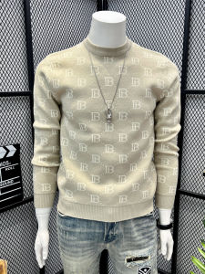 Autumn Winter New Style Long Sleeve Knitted Sweater Mens Woolen Casual Fashionable Hoodie Warm Comfortable round Neck Top