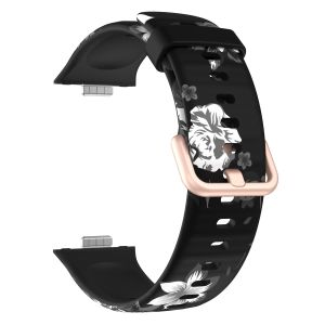 Pattern Strap for Huawei Watch Fit 4 5Pro 4 Universal Bracelet Silicone Floral Band for Huawei Fit 5 4 3 Print Sport Band Women