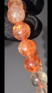 (SG Seller Ready Stocks) Top Grade Rare Arusha Sunstone Bracelet 7mm+ (With Certification) 顶级天然阿鲁沙日光石手链 7+毫米 (配证书)