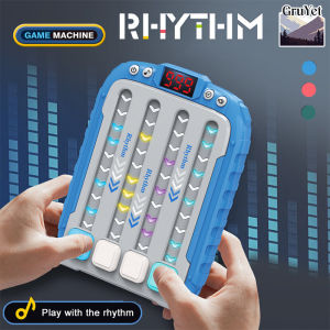 Quick Push Game Pop Bubble Up Toys RHYTHM Handheld Pop Light Up It Game Stress Relief Fidget Toy Christmas Birthday Gift