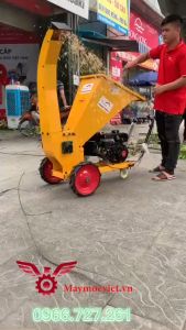 Máy băm cành cây di động dùng xăng 7HP Kawasaki