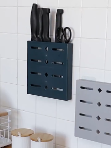 Kitchen Wall Hanging Knife Rack Knife Storage Rack Knife Holder Free Punched Knife Shelf