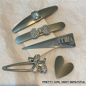 กิ๊บติดผมรูปผีเสื้อประดับเพชรโลหะสไตล์เกาหลี ทรงสุดเก๋ ดีไซน์เก๋ไก๋ ดีไซน์เก๋ไก๋ กิ๊บติดผมแบบมีด้านข้าง