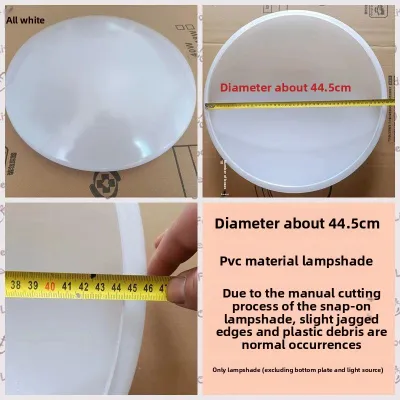 Round Ceiling Light Cover PVC Acrylic Snap-on