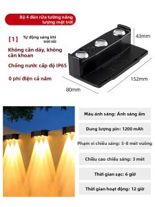 Đèn Tường Ngoài Trời Sử Dụng Năng Lượng Mặt Trời