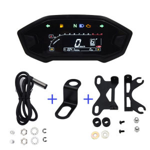 New 12000 RPM Universal Motorcycle LED Adjustable Speedometer Optional Backlight Digital Odemeter Tachometer For 1 2 4 Cylinder