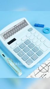 Máy Tính Để Bàn Dễ Thương 12 Số Dùng Pin & Năng Lượng Mặt Trời