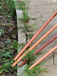 Locust wood hoe handle 0.75 m / 1.05 m / 1.2 m / 1.4 m long handle hoe handle round handle hoe