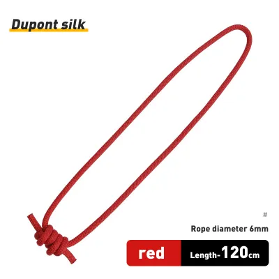 Xinda | Xinda Outdoor 6mm Prusik Cord Rope 120cm Length Accessory Rope Durable Heat Resistant Polyester Nylon Kevlar Rock Climbing Rope