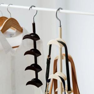 JIYAN2866 Rotatable Bag Holder Closet Hanging Space Saving Rotating Display Stand Multifunctional Purse Organizer Home