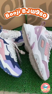BAOJI BJW 980 รองเท้าผ้าใบเบาจิ เบาจิ รองเท้ากีฬา ใส่วิ่ง ใส่เที่ยวได้