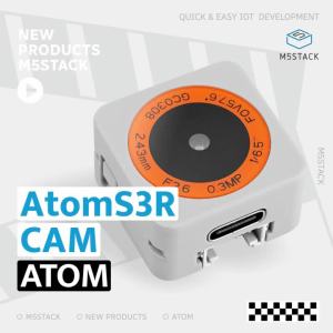 M5Stack | M5Stack AtomS3R Cam ESP32-S3 Programmable Controller Integrated with Camera Development Board Wi-Fi 3D Antenna IoT Applications