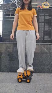 Xe ben chở cát ô tô máy múc đất cần cẩu xe công trình xe trộn bê tông cỡ lớn đồ chơi MySun