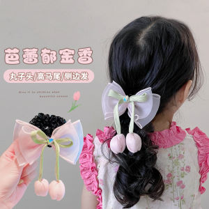 Tulip Hairband for Girls Childrens Beautiful Hair Accessories Baby High Aesthetic Value Hair Ties Sweet Style Floral Headbands
