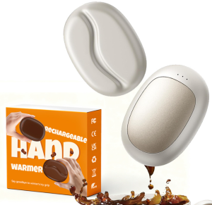 เครื่องทำความร้อนมือแม่เหล็กไฟฟ้าแบบพกพา 2 ชิ้น ความจุ 5000mAh ปรับความร้อนได้ 3 ระดับ ใช้พอร์ต USB เหมาะสำหรับฤดูหนาว กิจกรรมกลางแจ้ง และการตั้งแคมป์