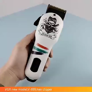 VGR V-699 Kemei PG232 Hair Clipper Set 7000 RPM Long Battery Life Graffiti Design Hair Clipper Professional Mens Hair Clipper