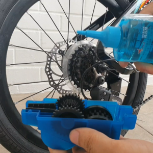 Bicycle Chain Cleaning Kit - Bike Chain Scrubber Brush Set & Glove for MTB Road Bike