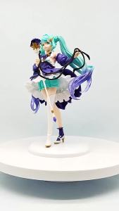 Bandai | 2pcs 20-22cmAnime Figurine Hatsune Beautiful Girl Cute Action Model Pvc Toy Collection Desktop Accessories Gift 