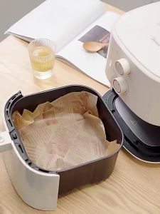 100Pcs Air Fryer Baking Paper Nonstick Oil Absorption Water Proof Barbecue food Wrapping Waxed Paper