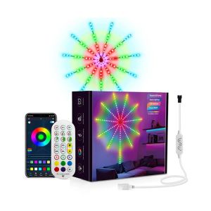 ไฟ LED แบบเส้นสำหรับตกแต่งผนังห้อง ไฟ LED แบบเส้นบลูทูธ 5V ซิงค์เพลง ไฟ LED แบบเส้น USB สีสันสวยงาม