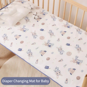 Diaper Changing Mat for Baby: Reusable Cotton Baby Diaper Changing Pad Waterproof Mattress Baby Bedding Diapeing